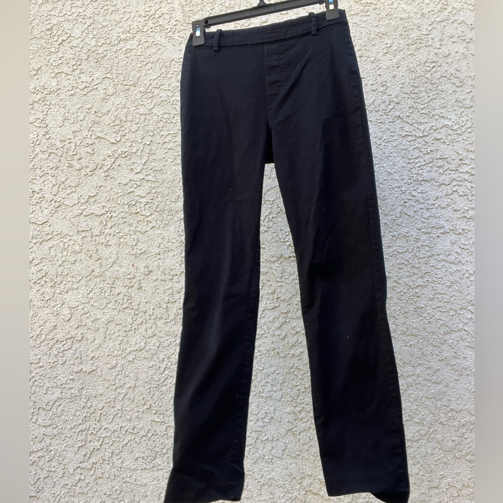 Fitted black dress pants